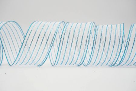 Striped Wired Ribbon_KF6575GT-12_Blue